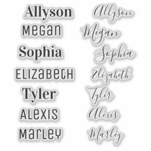 Your Name & Friend's Name, DIY, 3 Type Styles