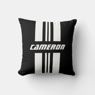 Your Name Fully Custom Colours Racing Stripes 1 Cushion