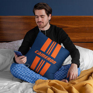 Your Name Fully Custom Colours Racing Stripes 1 Cushion