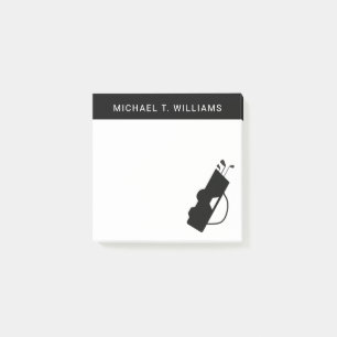 Your Name Golf Bag Post-it Notes