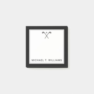Your Name Golf Clubs Post-it Notes