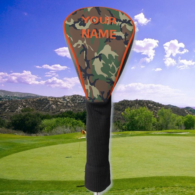 YOUR NAME Golf Head Cover Camo Personalise (Creator Uploaded)