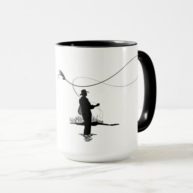 "(Your Name) Gone Fish'n" Customisable  Mug (Front Right)