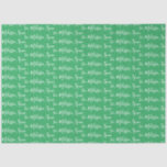 Your Name Green Tissue Paper<br><div class="desc">Wrap your gifts with unique,  custom personality with Your Name Tissue Paper. Multiple colours available.</div>