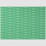 Your Name Green Tissue Paper<br><div class="desc">Wrap your gifts with unique,  custom personality with Your Name Tissue Paper. Multiple colours available.</div>