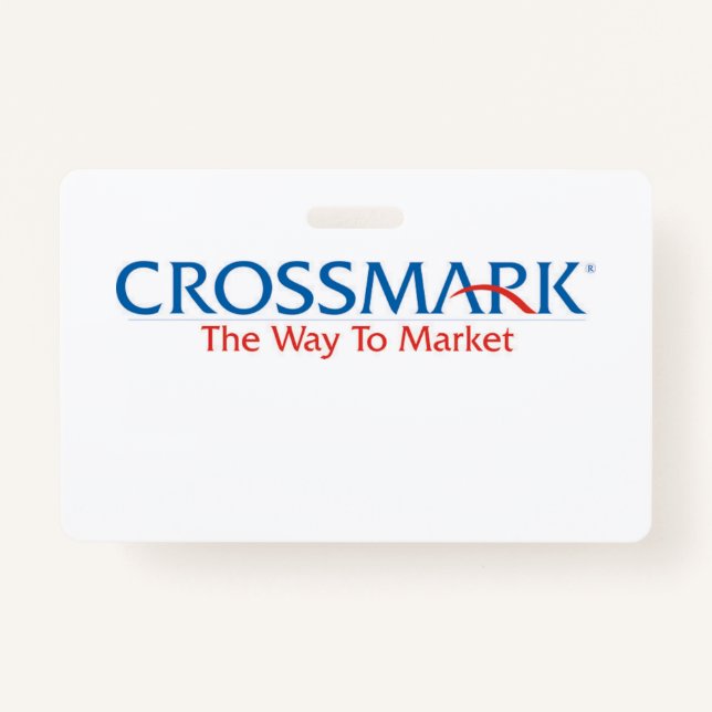 your name here crossmark ID badge (Front)