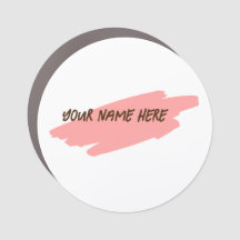 Your Name Here, Customise Magnet Badge