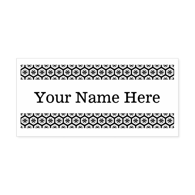 Your Name Here | Design Your Own | Text Self-inking Stamp (Design)