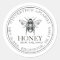 Your Name Here Editable White Honey Jar Bee Label