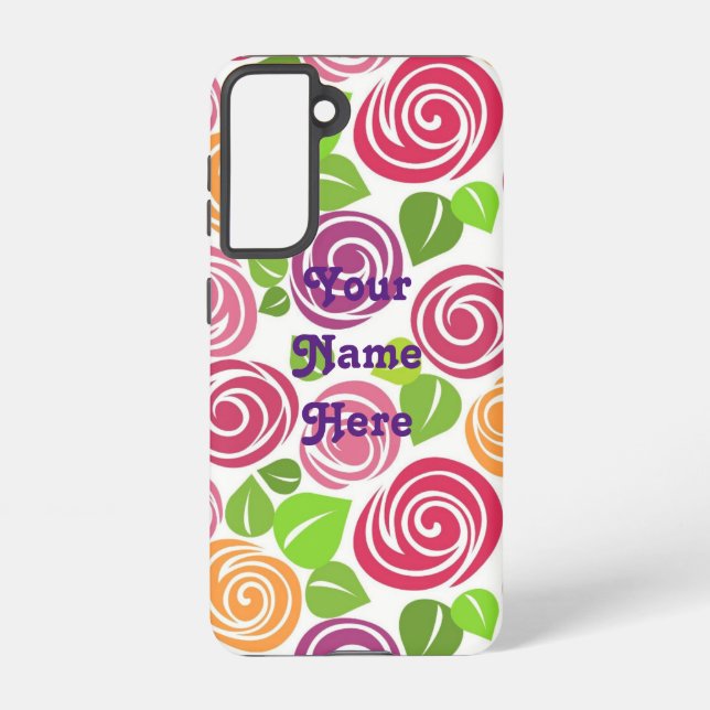 Your Name Here - Personalised Design Samsung Galaxy S21 Case (Back)