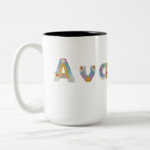 Your name in artsy floral letters / Ava Two-Tone C