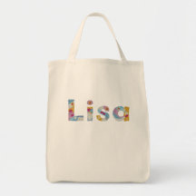 Your name in artsy floral letters / Lisa