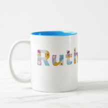 Your name in artsy floral letters / Ruth