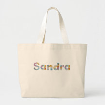 Your name in artsy floral letters / Sandra