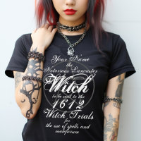 Your Name in Notorious Witch Trials Black Gothic