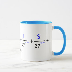 Your name in pi - customisable! mug