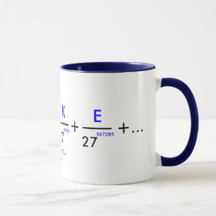 Your name in pi - customisable! mug
