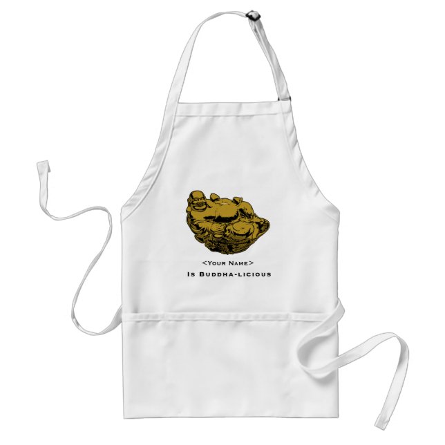 <Your Name> Is Buddha-lcious Standard Apron (Front)