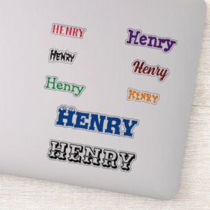 Your Name Lap Top Stickers Multicolored