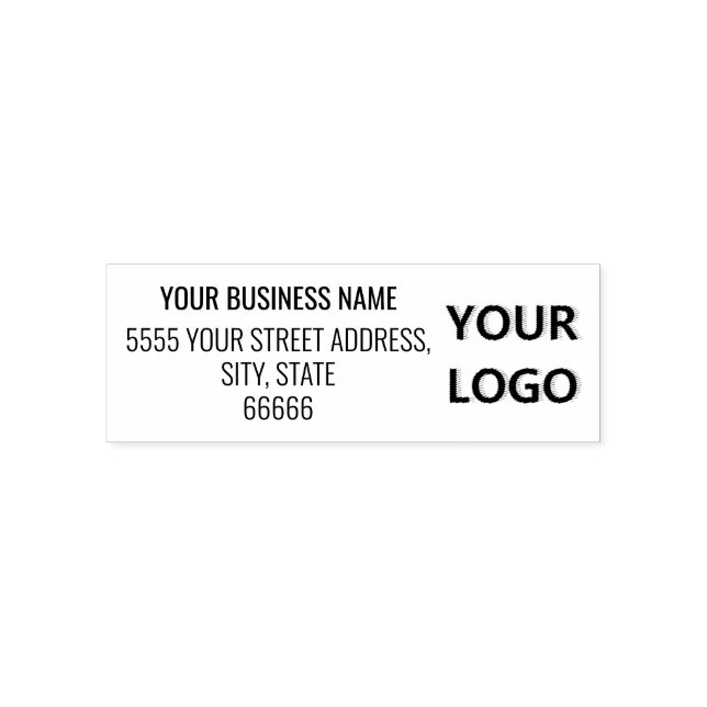 Your Name Logo or Photo and Address Stamp Example (Design)