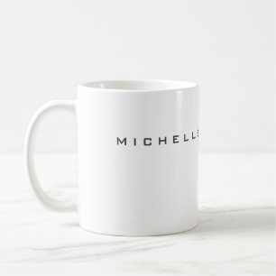 Your Name Minimalist Professional Modern Coffee Mu Mug