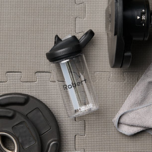 Your Name Modern Masculine Water Bottle