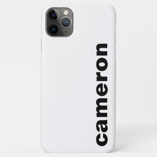 Your Name Modern White iPhone 11 Pro Max Case