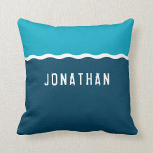 Your Name Ocean Waves Cushion