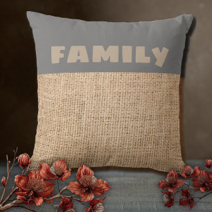 Your name on a rustic Country Cabin Throw Pillow