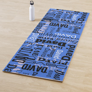 YOUR NAME ON A YOGA MATT Customisable Name matt Mat