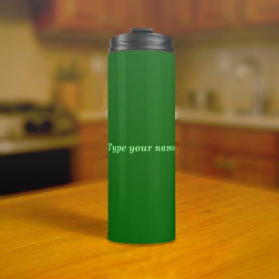 Your Name on Green Tumbler