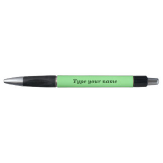 Your Name on Light Green Barrel With Grip Pen