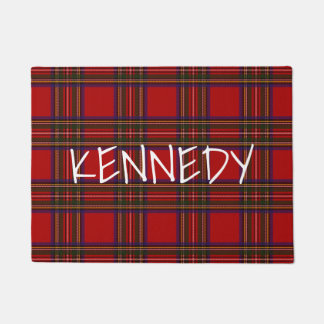 Your Name On Plaid Doormat