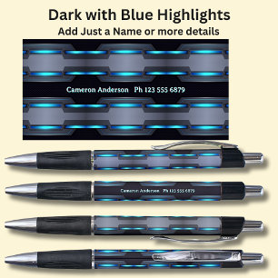 Your Name & Optional Details on Black & Blue 