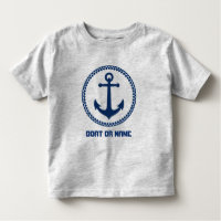Your Name or Boat Name Sea Anchor Navy Blue Grey