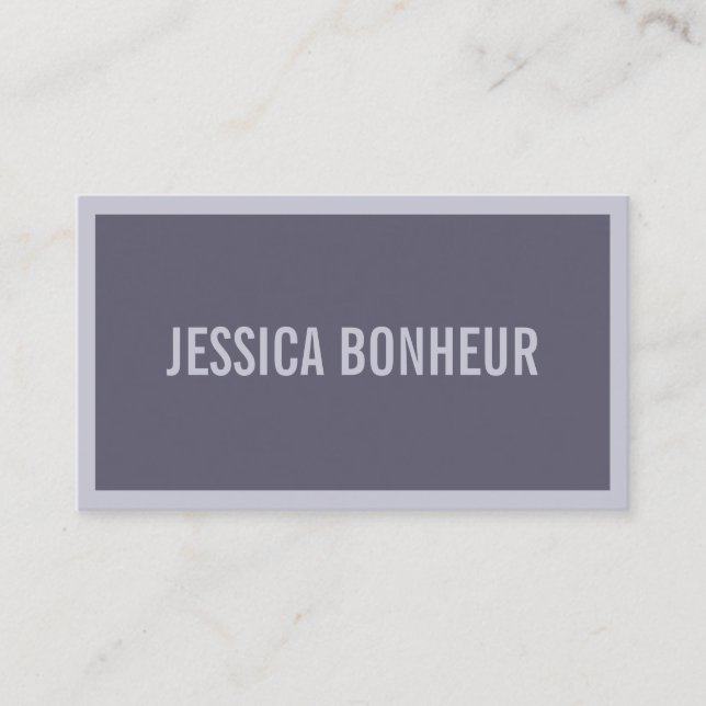 Your Name or Business | Hazy Purple/Lavender Card (Front)