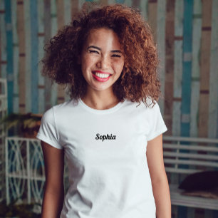 Your Name or Monogram in Retro Script T-Shirt