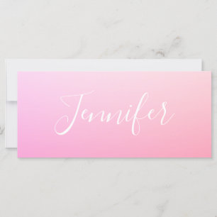 Your Name or Word Pink Ombre