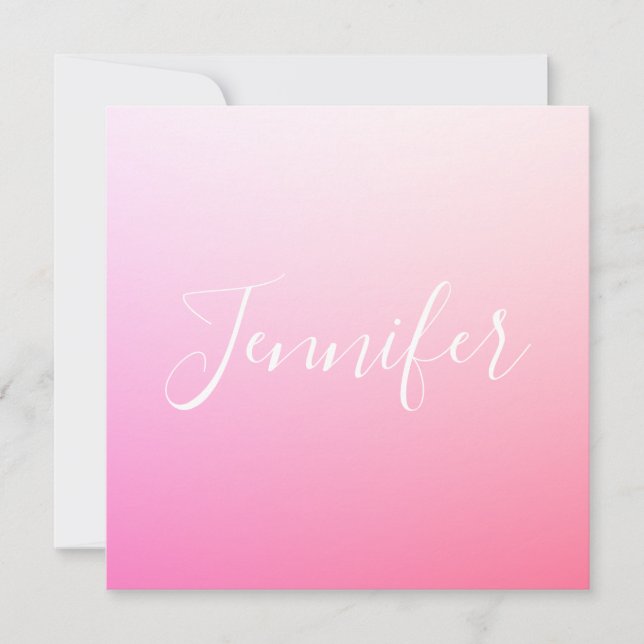 Your Name or Word | Pink Ombre (Front)