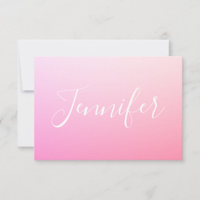 Your Name or Word | Pink Ombre (Front)