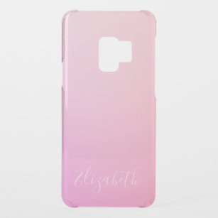 Your Name or Word   Pink Ombre Gradation Uncommon Samsung Galaxy S9 Case