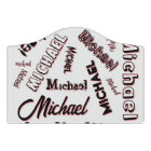 Your name pattern monogram rose colour shadow