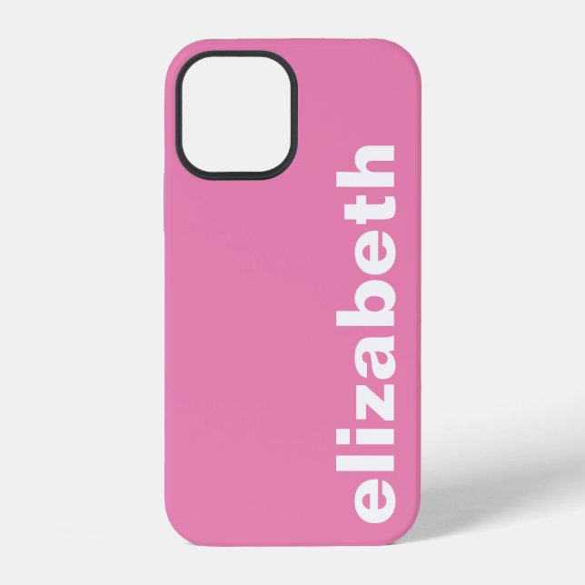 Your Name Pink iPhone Case (Back)