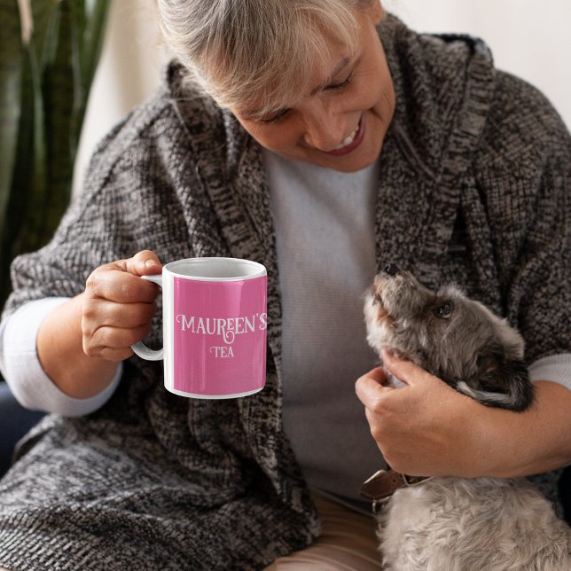 Your Name Pink Tea or Coffee Mug (Creator Uploaded)