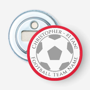 Your Name plus Football Team Name Bottle Opener