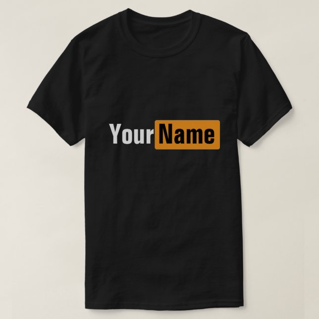 Your Name Pun Hub Meme Design T-Shirt (Design Front)