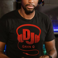 Your name red DJ headphones