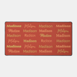 YOUR Name Repeating custom Desk Mat
