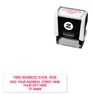 Your Name Return Address Simple Stamp Example