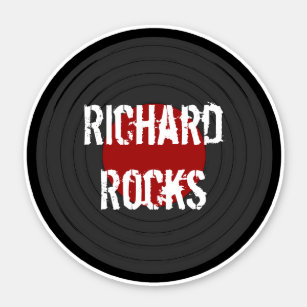 Your Name Rocks Vinyl Rock N Roll Record   
